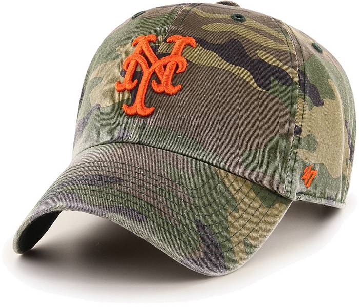 New York Mets Men’s Camo Clean Up Adjustable Style 47 Brand Hat