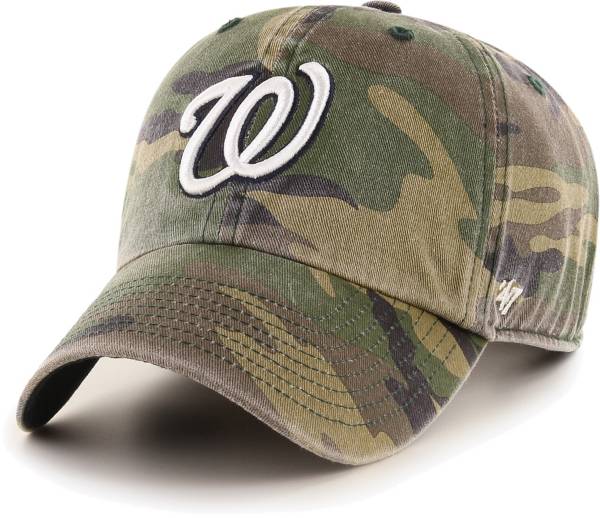 ‘47 Men's Washington Nationals Camo Clean Up Adjustable Hat