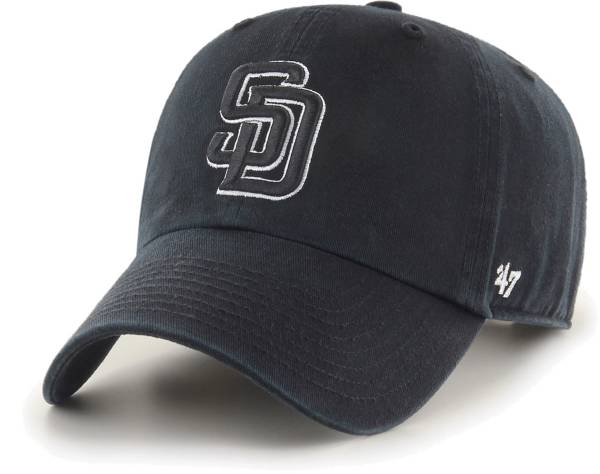 ‘47 Men's San Diego Padres Black Clean Up Adjustable Hat product image