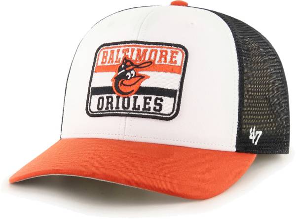 ‘47 Men's Baltimore Orioles Black Evoke MVP Adjustable Hat