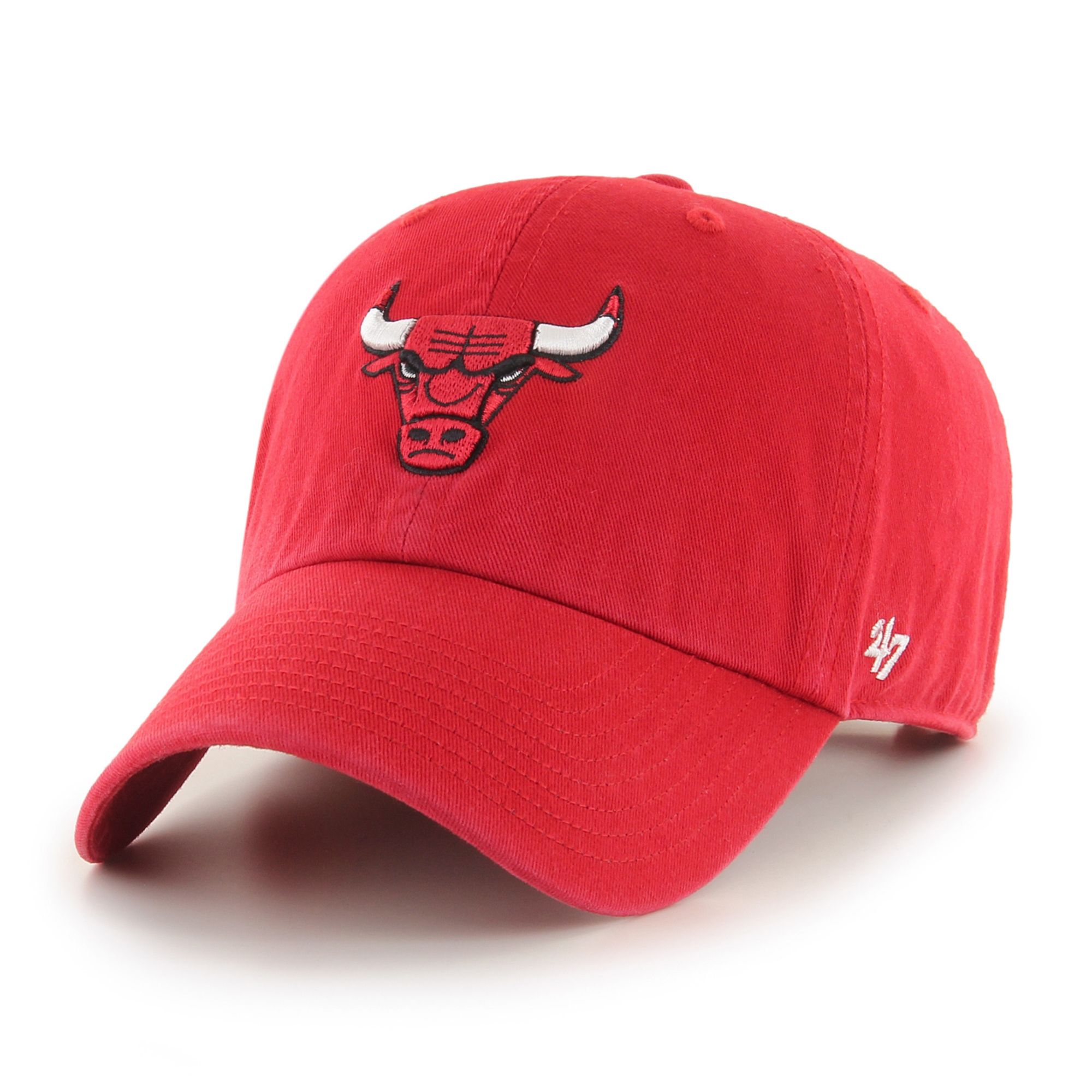 ‘47 Men's Chicago Bulls Red Clean Up Adjustable Hat product image