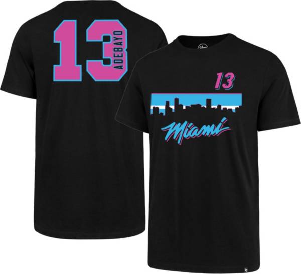 '47 Men's Miami Heat Bam Adebayo #13 City Edition T-Shirt