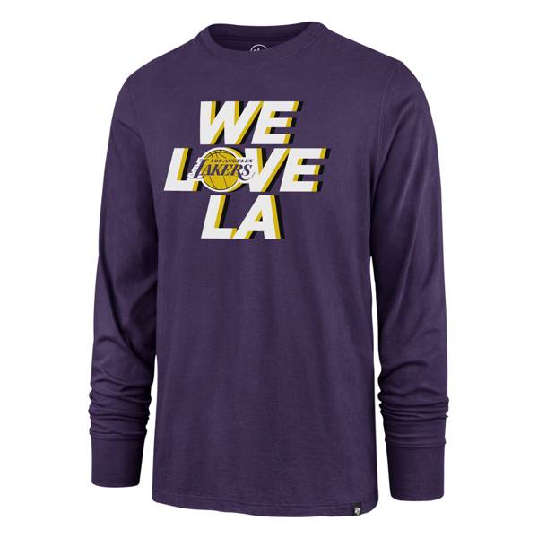 ‘47 Women's Los Angeles Lakers We Love LA Purple Long Sleeve T-Shirt