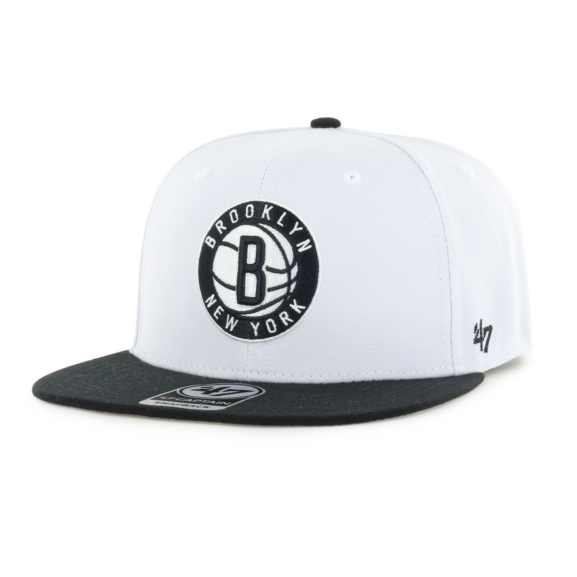 '47 Men's Brooklyn Nets White Captain Adjustable Hat product image