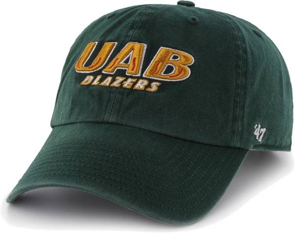 ‘47 Men's UAB Blazers Green Clean Up Adjustable Hat