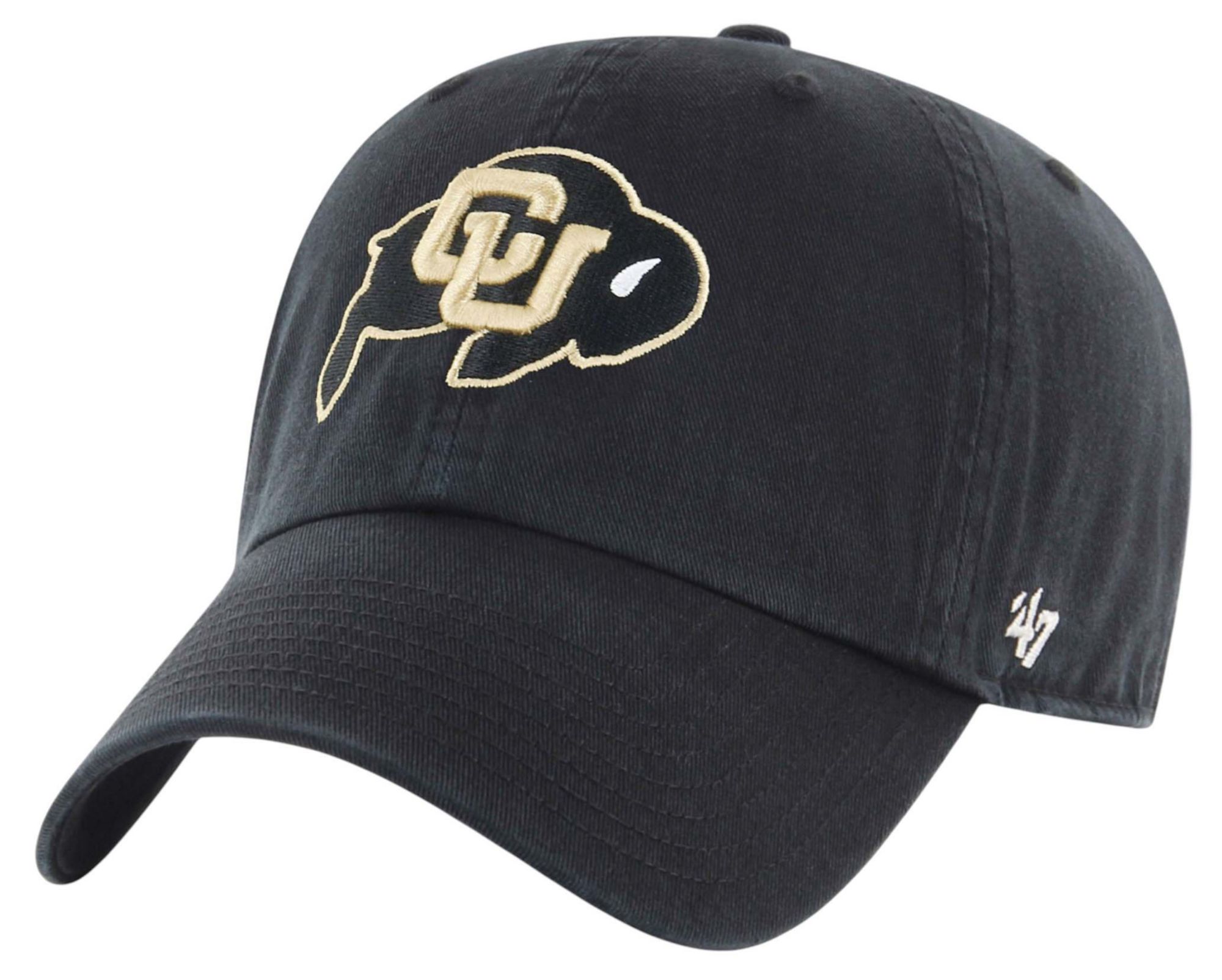 '47 Men's Colorado Buffaloes Clean Up Adjustable Black Hat product image