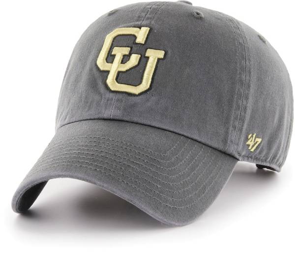 ‘47 Men's Colorado Buffaloes Grey Clean Up Adjustable Hat