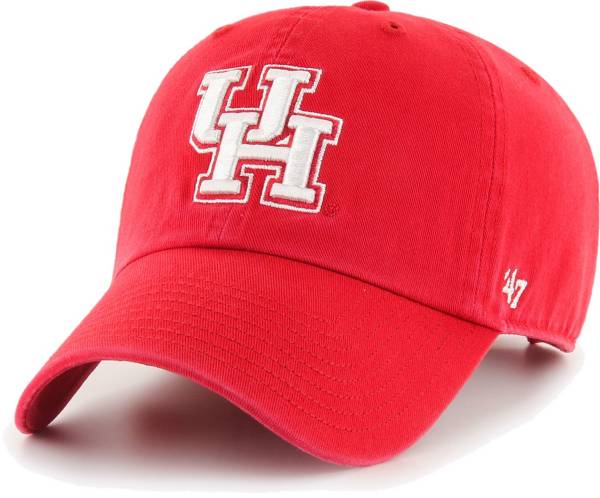 ‘47 Men's Houston Cougars Red Clean Up Adjustable Hat product image