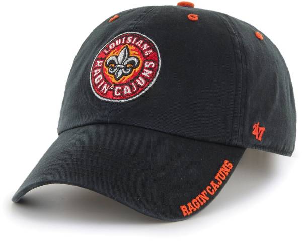 ‘47 Men's Louisiana-Lafayette Ragin' Cajuns Ice Clean Up Adjustable Black Hat