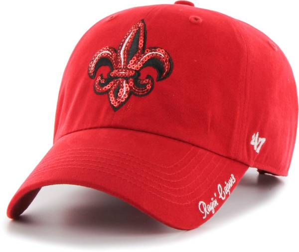 ‘47 Women's Louisiana-Lafayette Ragin' Cajuns Red Sparkle Clean Up Adjustable Hat