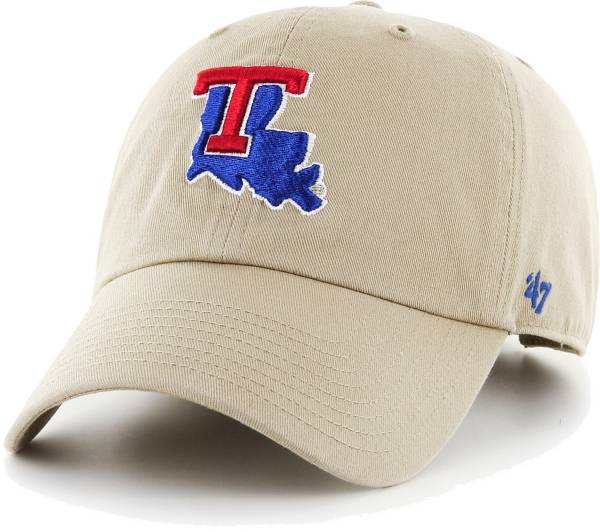 ‘47 Men's Louisiana Tech Bulldogs Khaki Clean Up Adjustable Hat