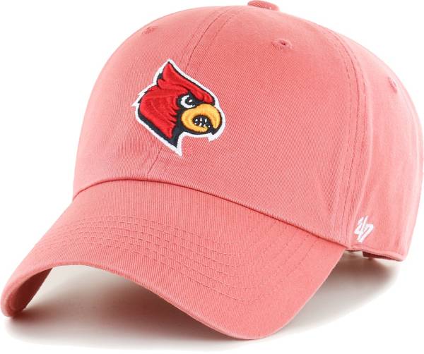 ‘47 Men's Louisville Cardinals Cardinal Red Clean Up Adjustable Hat product image
