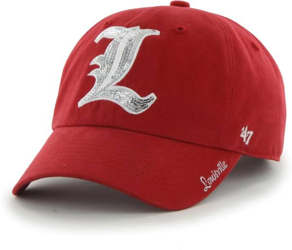 ‘47 Women's Louisville Cardinals Cardinal Red Sparkle Clean Up Adjustable Hat product image