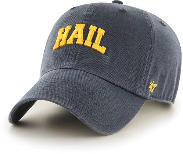‘47 Men's Michigan Wolverines Blue Script Clean Up Adjustable Hat product image