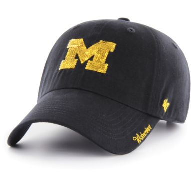 sorry, ‘47 Women's Michigan Wolverines Blue Sparkle Clean Up Adjustable Hat is currently out of stock