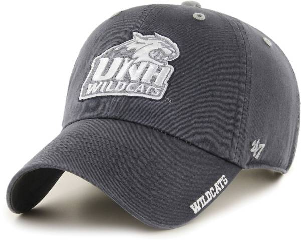 ‘47 Men's New Hampshire Wildcats Grey Ice Clean Up Adjustable Hat