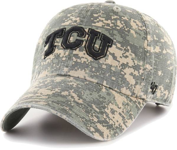 ‘47 Men's TCU Camo OHT Clean Up Adjustable Hat