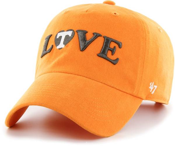 ‘47 Women's Tennessee Volunteers Tennessee Orange Love Script Clean Up Adjustable Hat