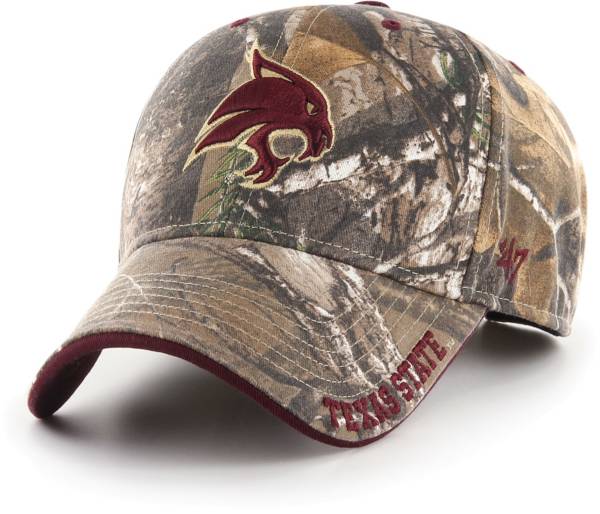 ‘47 Men's Texas State Bobcats Camo Realtree Frost MVP Adjustable Hat