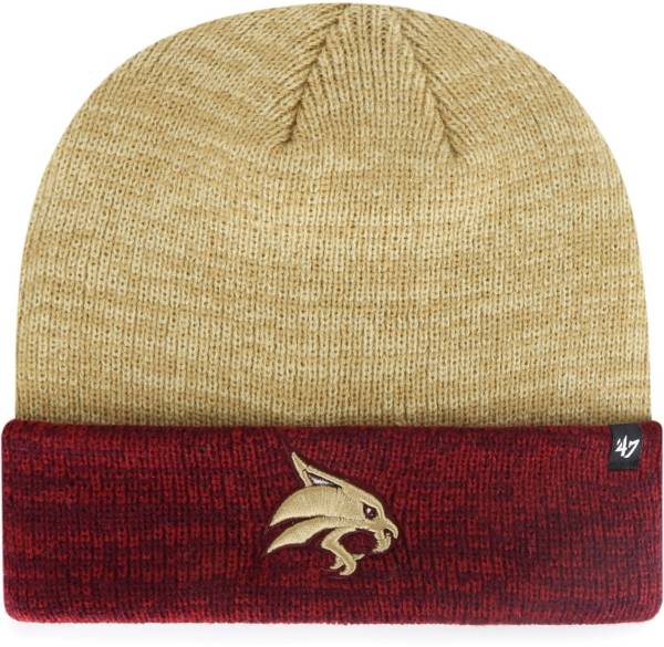 ‘47 Men's Texas State Bobcats Gold Marl Two Tone Cuffed Knit Beanie product image
