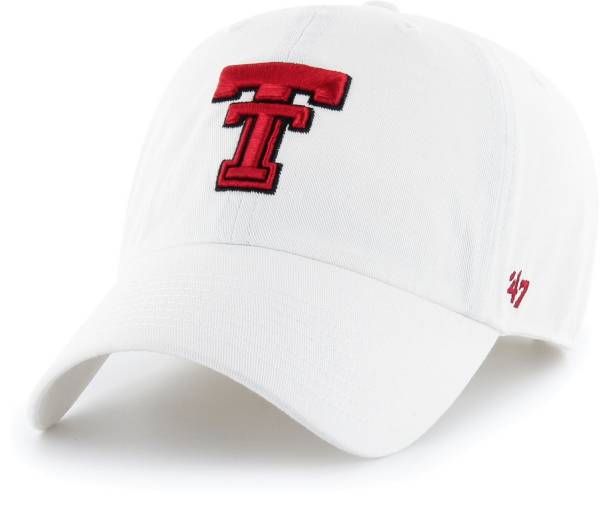 ‘47 Men's Texas Tech Red Raiders Clean Up Adjustable White Hat