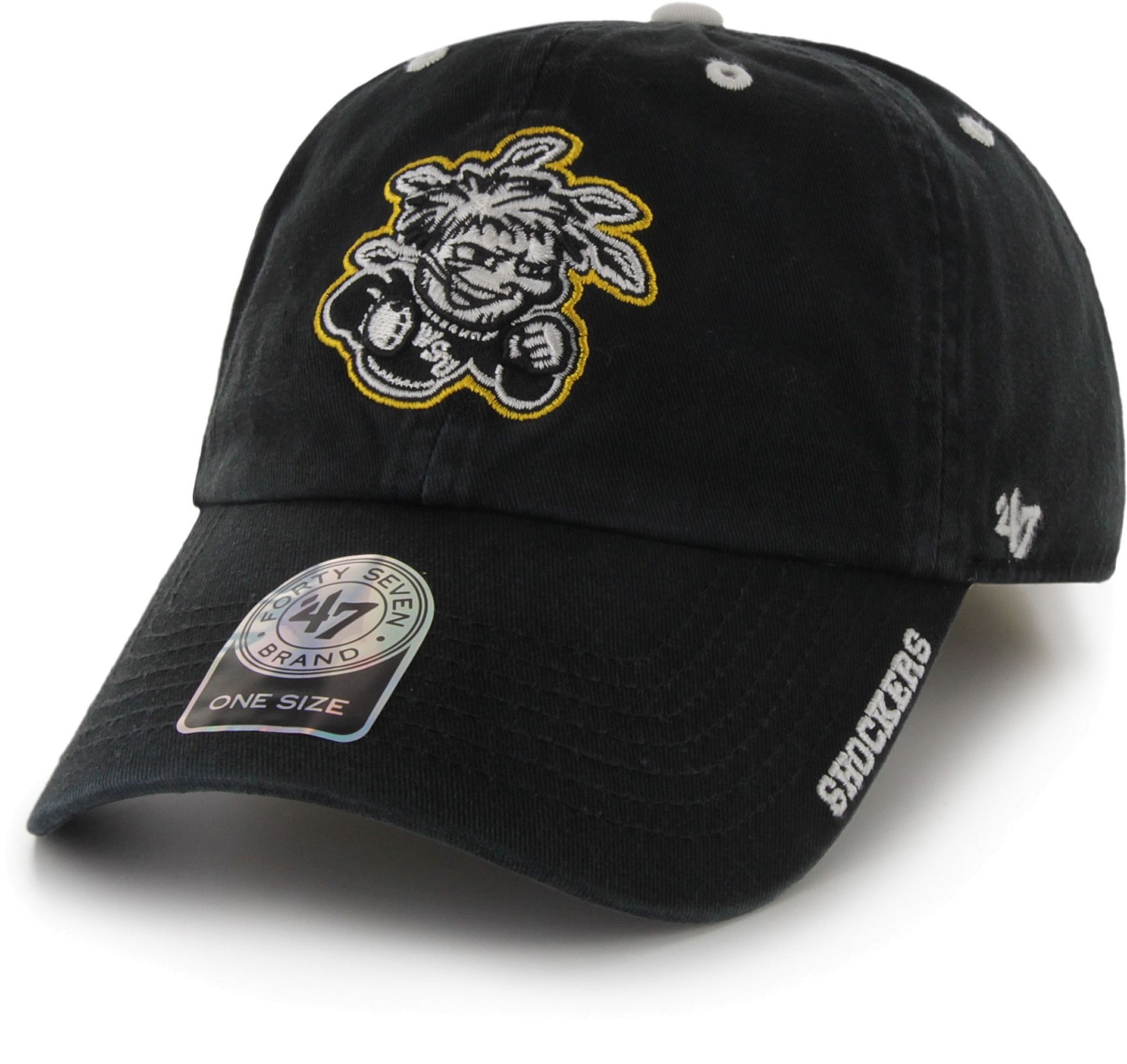 '47 Men's Wichita State Shockers Ice Clean Up Adjustable Black Hat product image