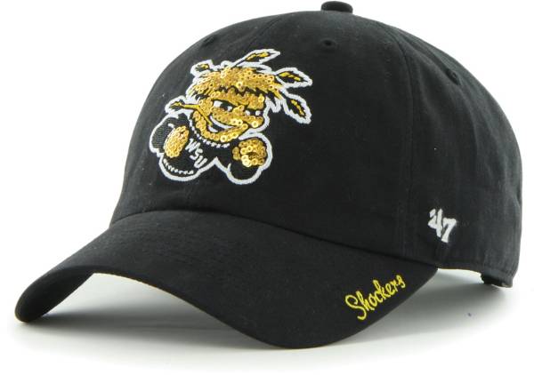 ‘47 Women's Wichita State Shockers Sparkle Clean Up Adjustable Black Hat product image