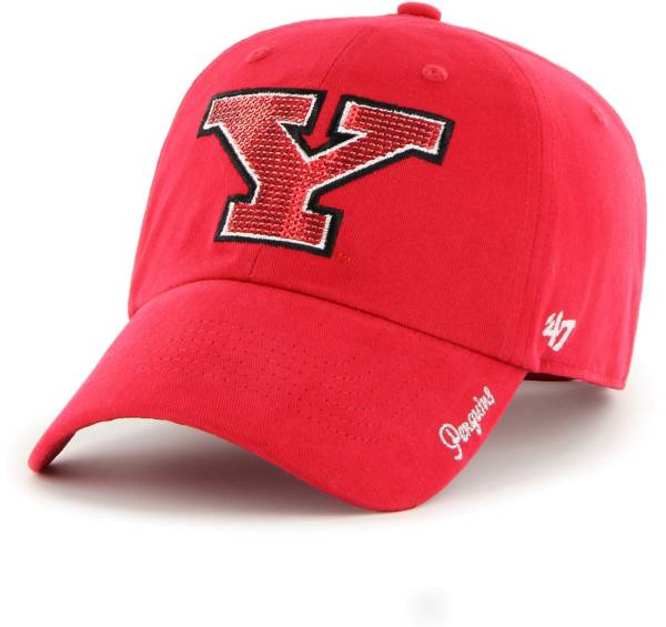 ‘47 Women's Youngstown State Penguins Red Sparkle Clean Up Adjustable Hat