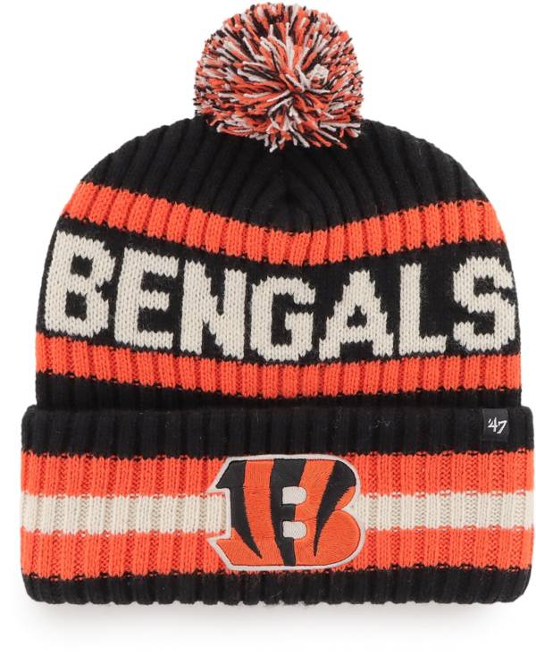 ‘47 Men's Cincinnati Bengals Bering Black Cuffed Knit Hat