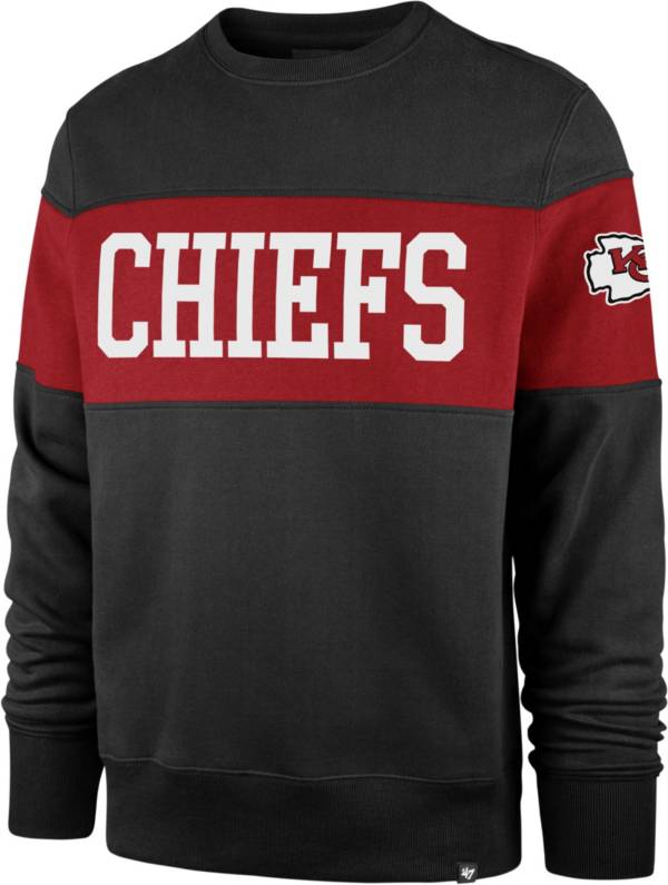 ‘47 Men's Kansas City Chiefs Interstate Crew Black Sweatshirt