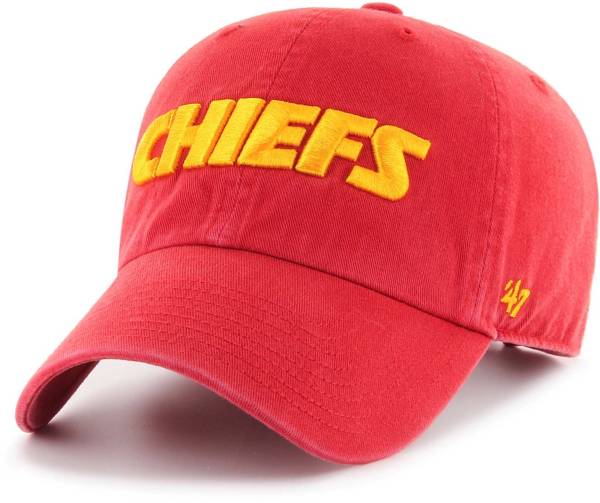 '47 Men's Kansas City Chiefs Red Script Cleanup Adjustable Hat product image