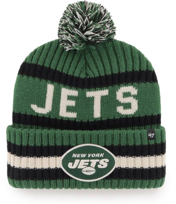 Women's New Era Green New York Jets Toasty Cuffed Pom Knit - Hat