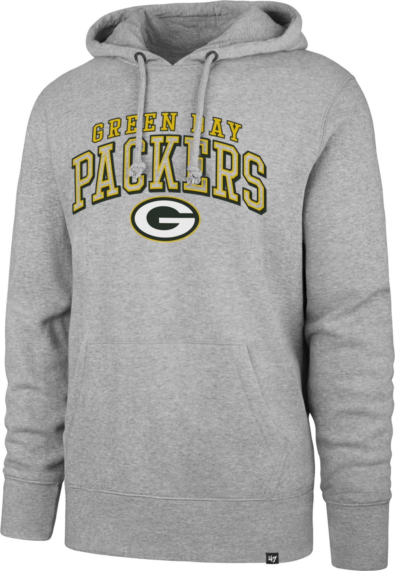 gray green bay packers sweatshirt