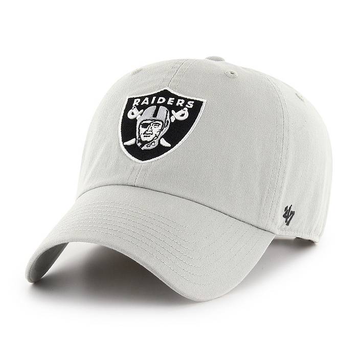 Men's '47 Khaki/Charcoal Las Vegas Raiders Ashford Clean Up Adjustable Hat