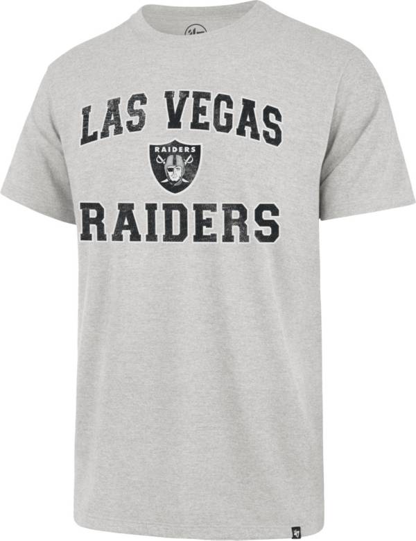 Men's '47 Black Las Vegas Raiders Brand Wide Out Franklin Long Sleeve T-Shirt Size: Small