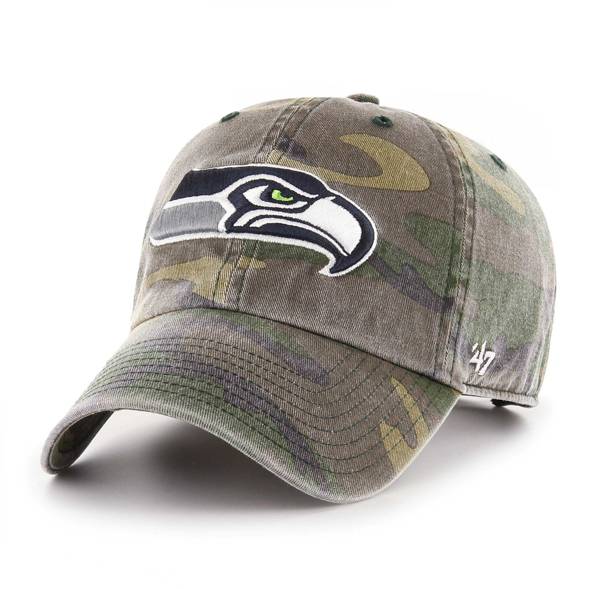 47 Men's Seattle Seahawks Camo Cleanup Adjustable Hat