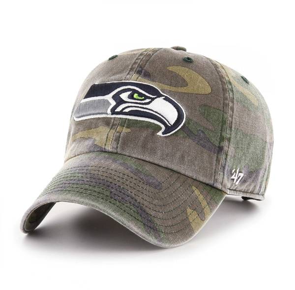 '47 Men's Seattle Seahawks Camo Cleanup Adjustable Hat