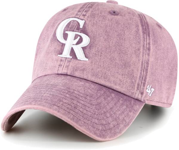 ‘47 Women's Colorado Rockies Purple Snow Cone Clean Up Adjustable Hat