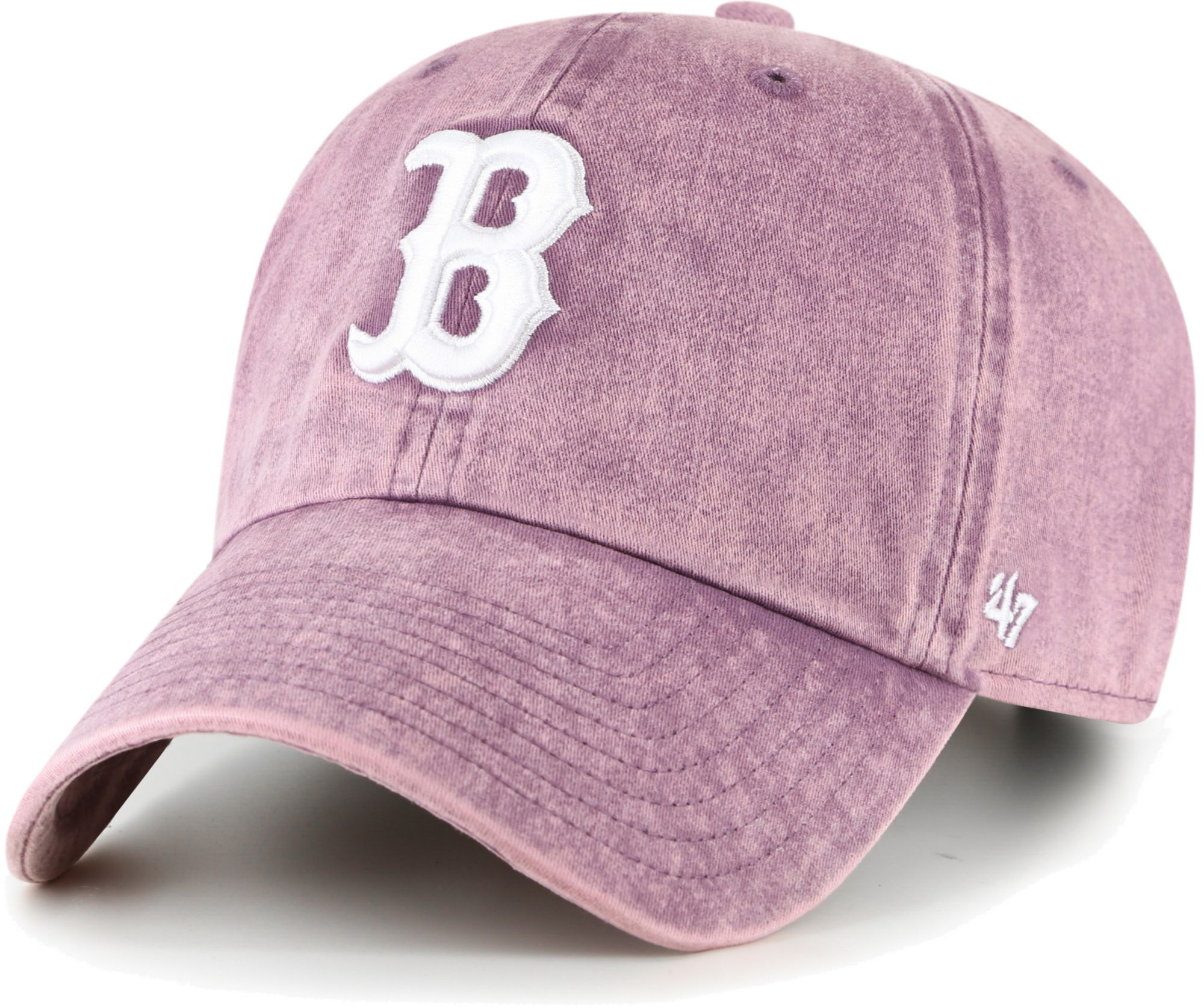 purple red sox hat