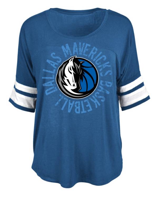 New Era Women's Dallas Mavericks Blue Graphic Logo T-Shirt product image