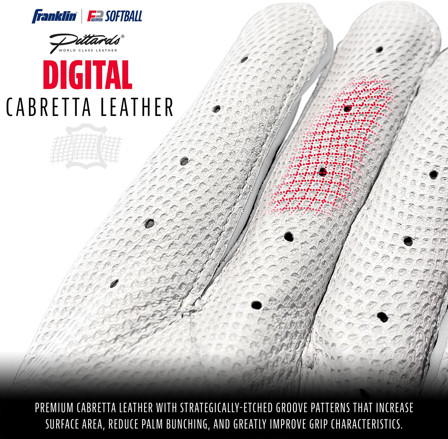 Franklin Women's USA Softball CFX Pro Aura Softball Batting Gloves product image