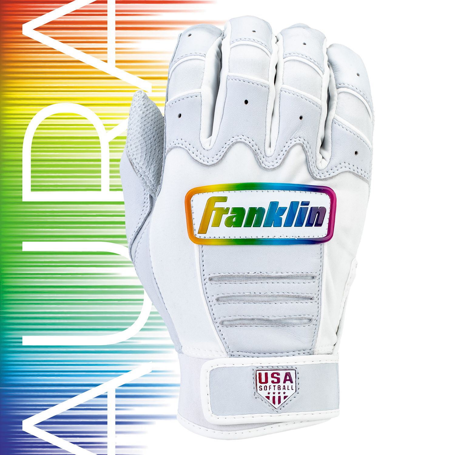 Franklin Women's USA Softball CFX Pro Aura Softball Batting Gloves product image