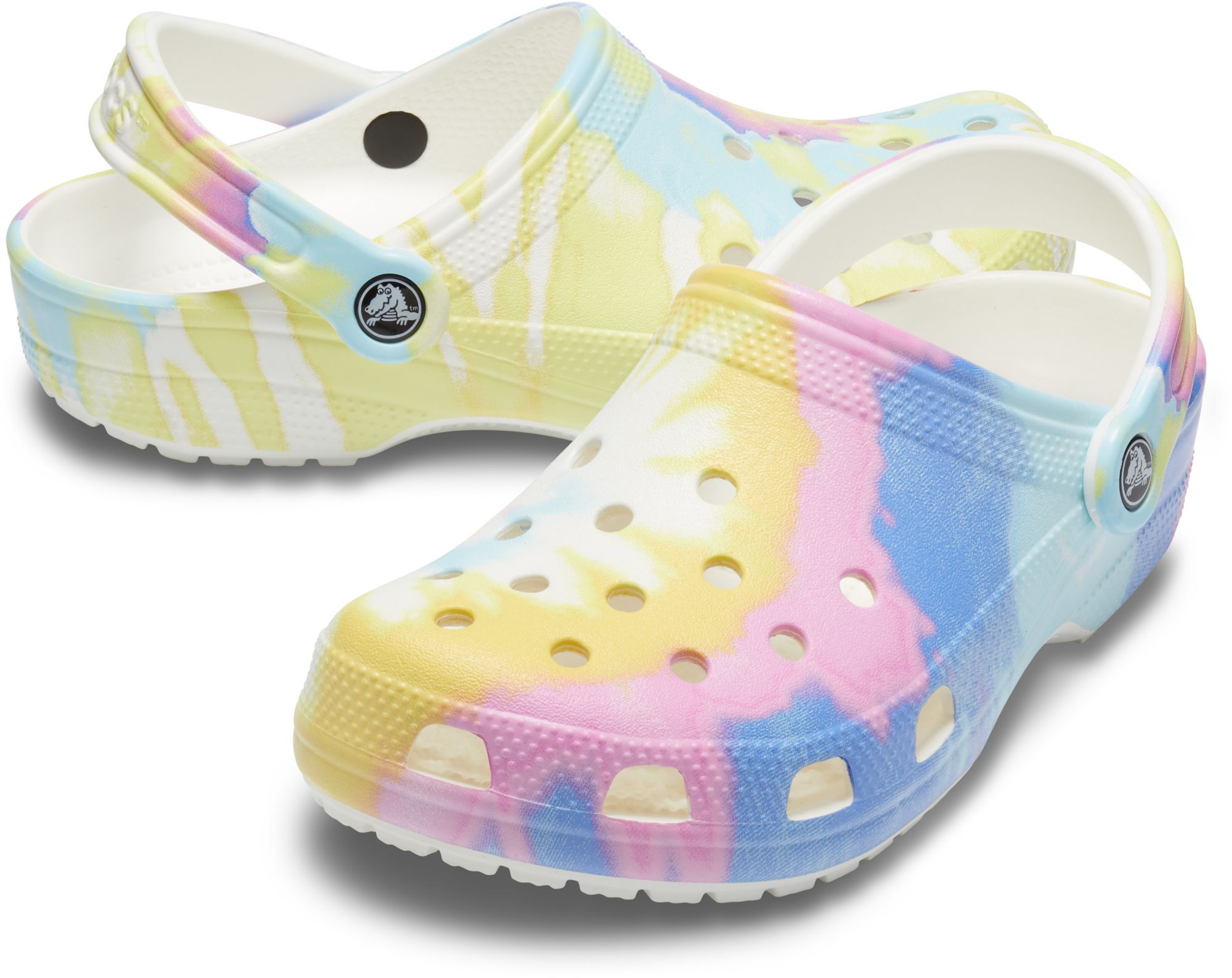 tie dye crocs cheap