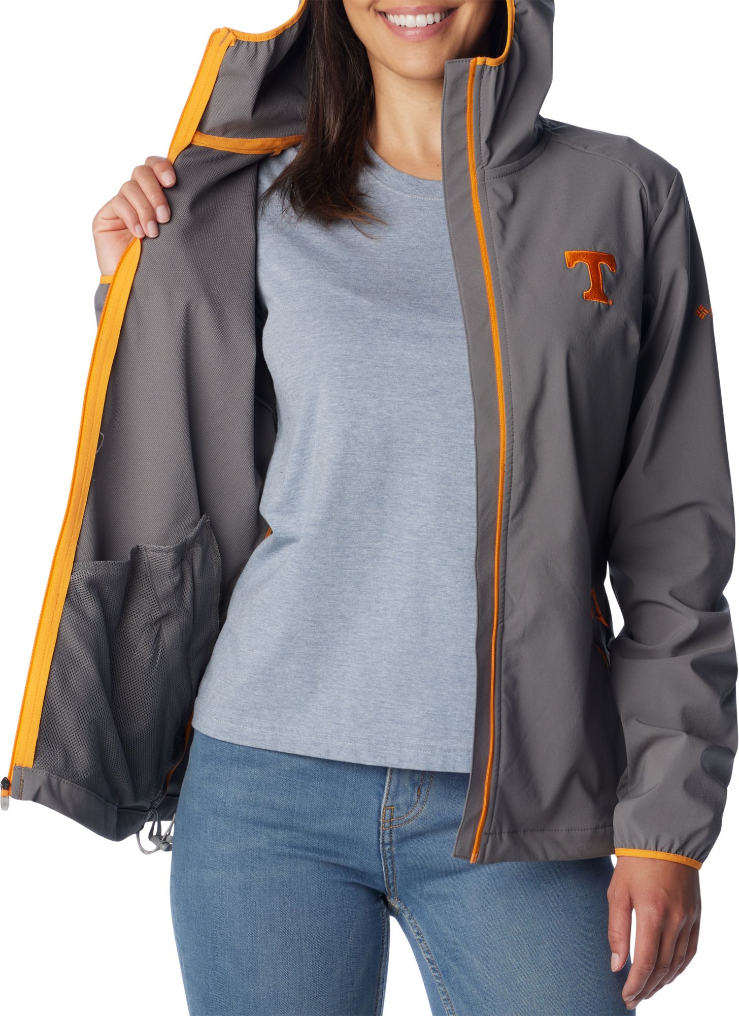 Columbia Women's Tennessee Volunteers Grey Canyon Full Zip Jacket