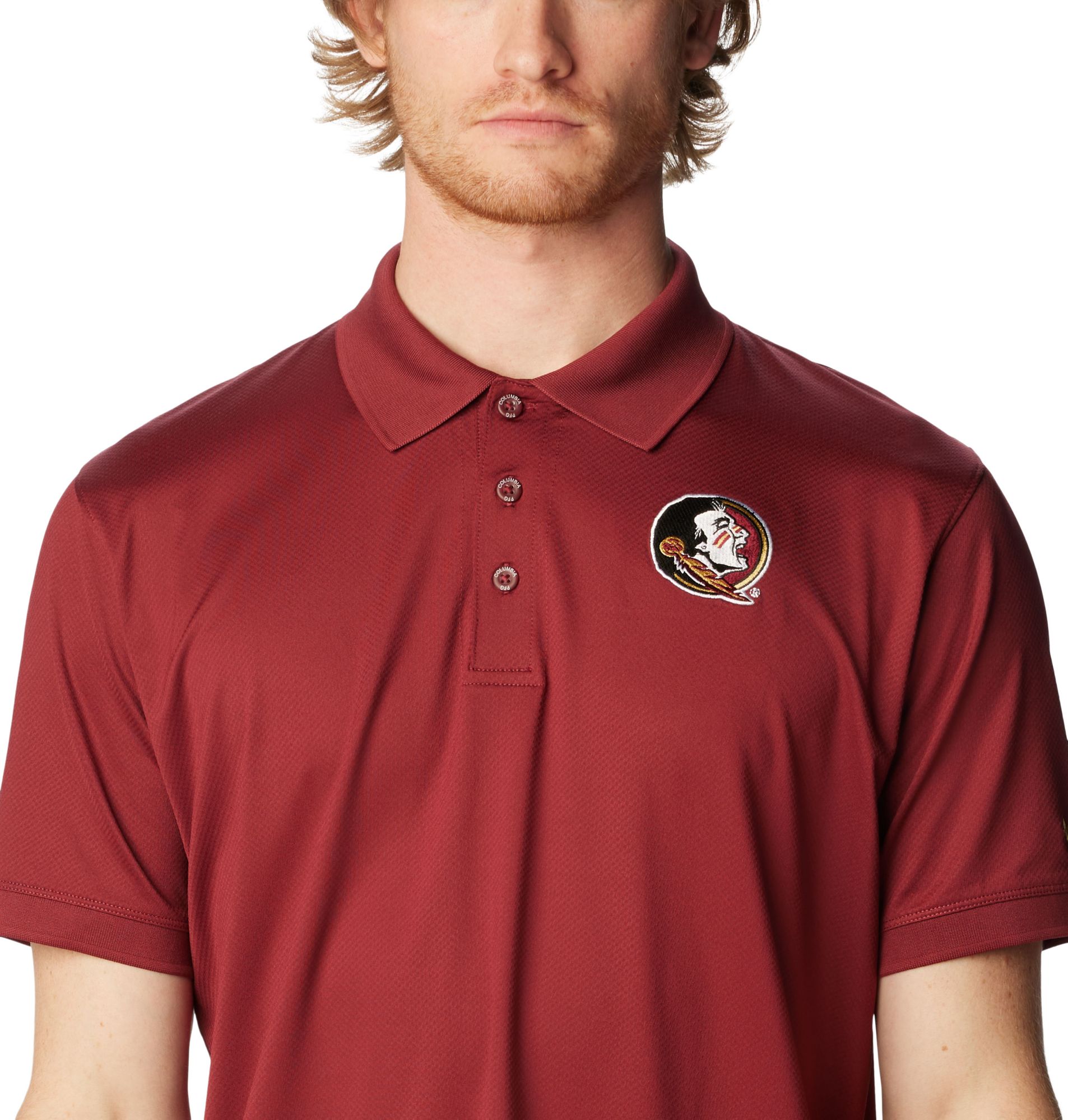 Columbia Men's Florida State Seminoles Garnet Tamiami Performance Polo product image