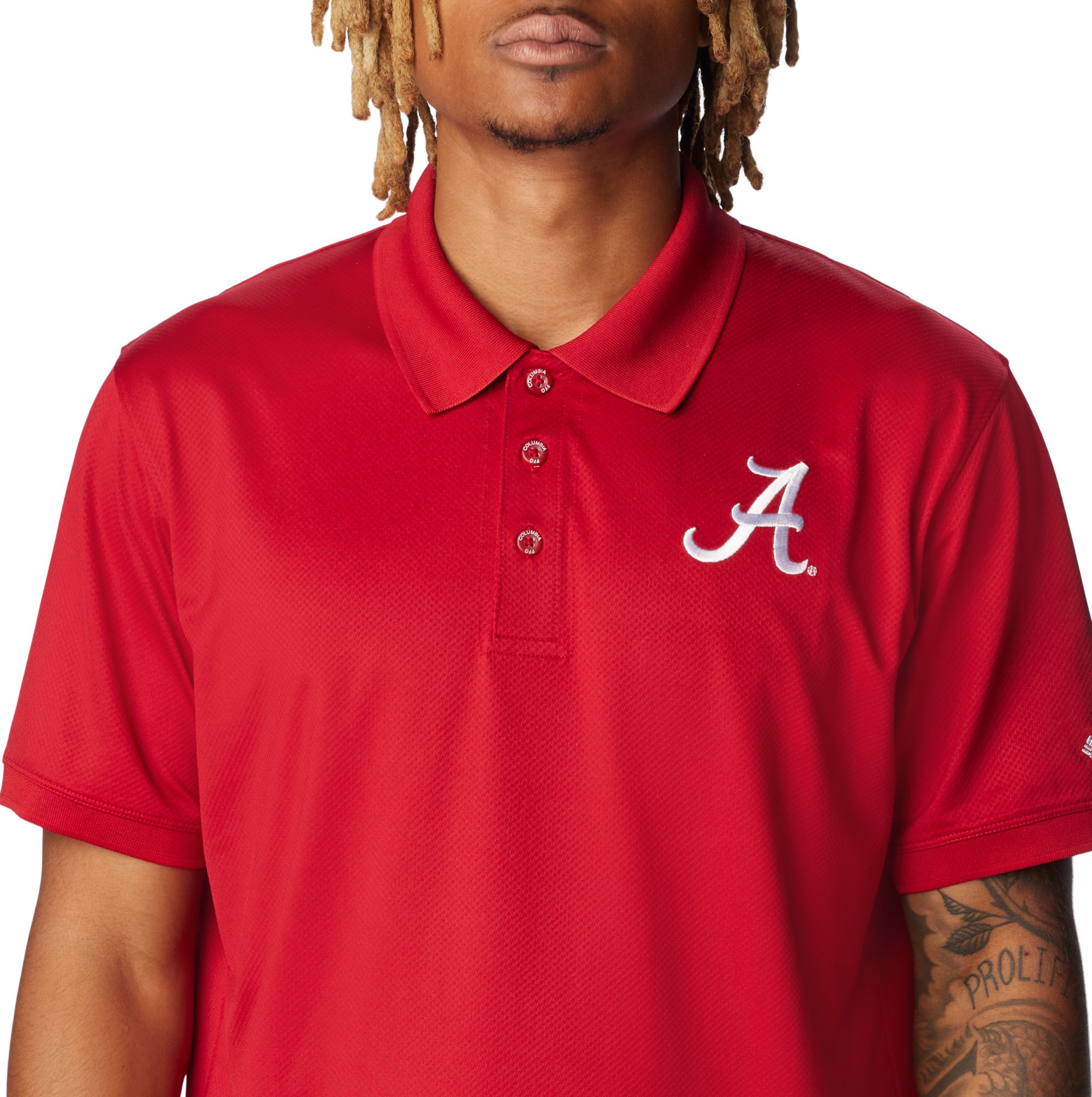 Columbia Men's Alabama Crimson Tide Red Velvet Tamiami Polo product image