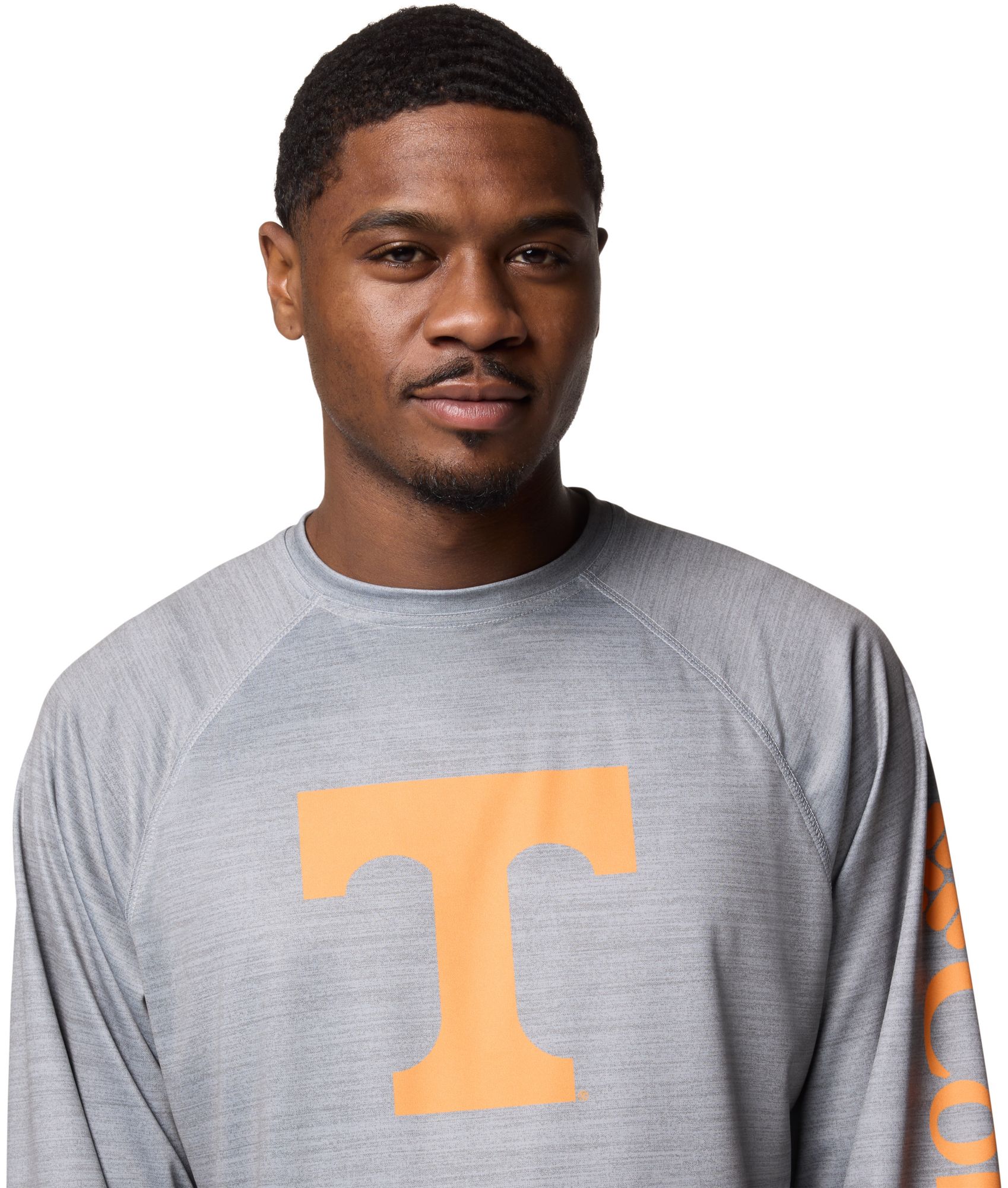 Columbia Men's Tennessee Volunteers Grey Terminal Tackle Heather Long Sleeve T-Shirt product image