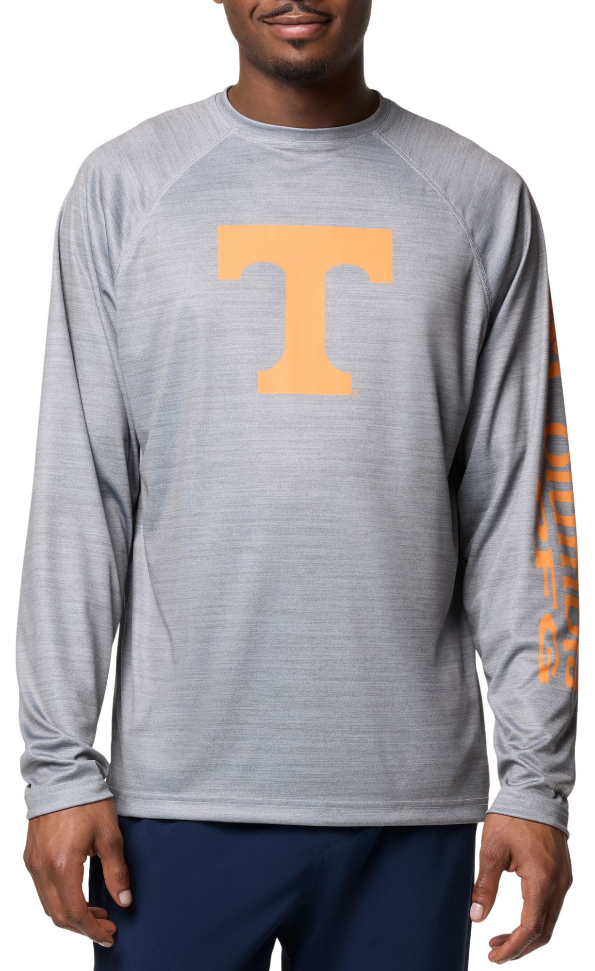 Columbia Men's Tennessee Volunteers Grey Terminal Tackle Heather Long Sleeve T-Shirt product image