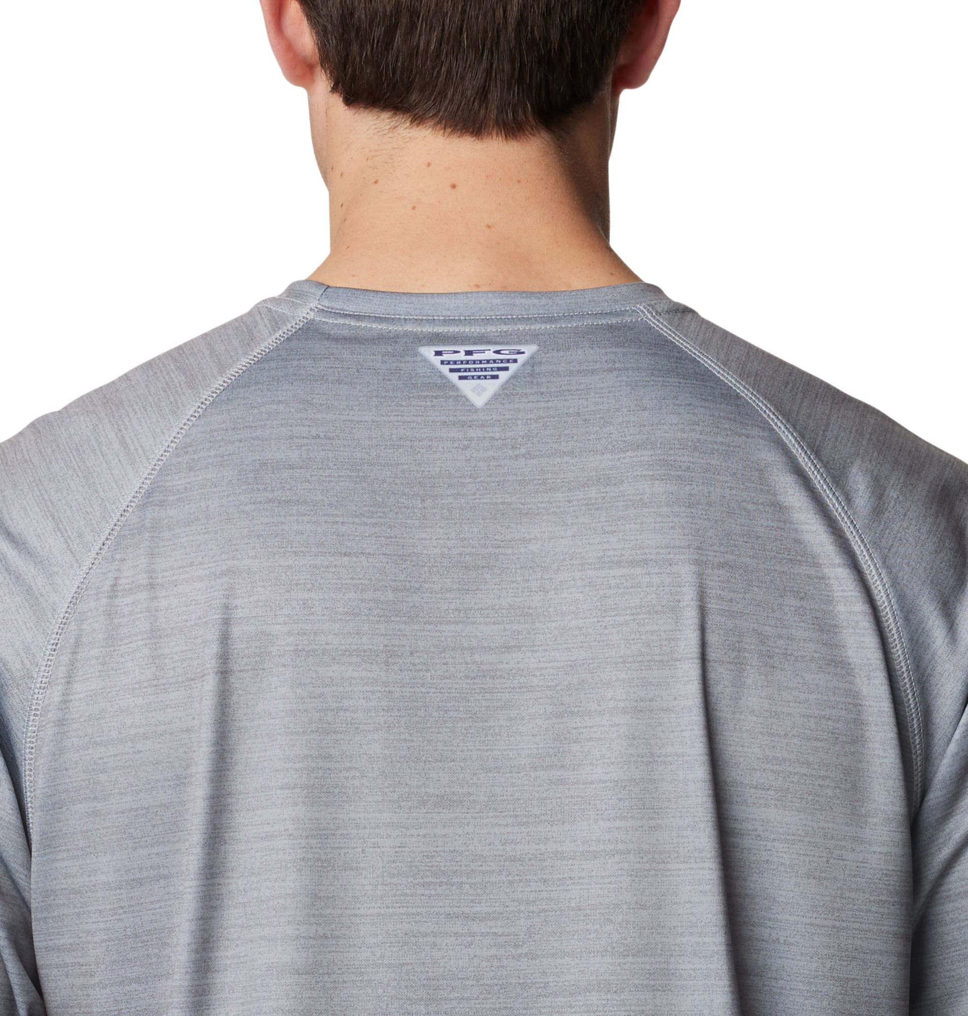 Columbia Men's Clemson Tigers Grey Heather Terminal Tackle Long Sleeve Shirt product image