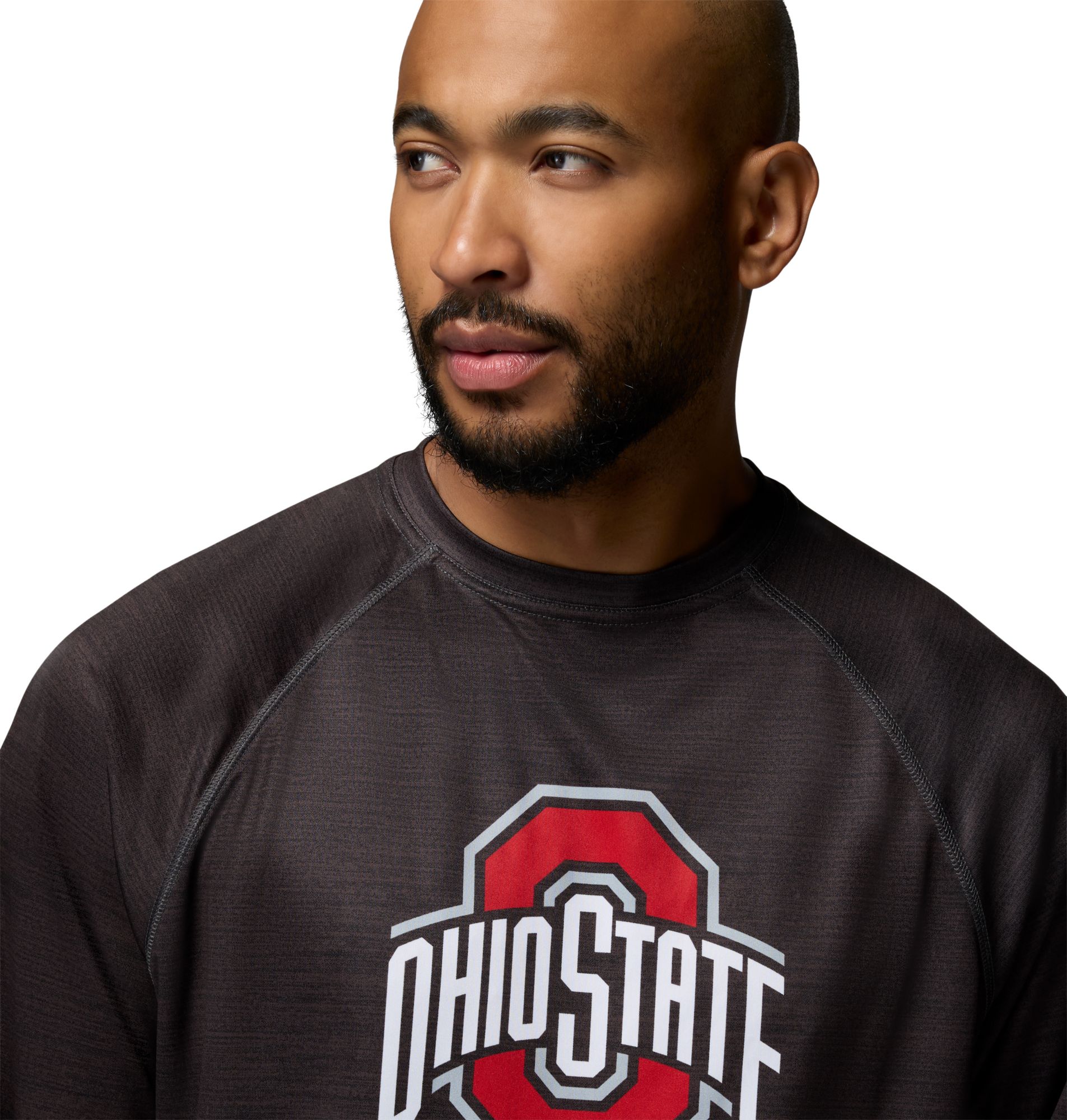 Columbia Men's Ohio State Buckeyes Gray Terminal Tackle Heather Long Sleeve Shirt product image